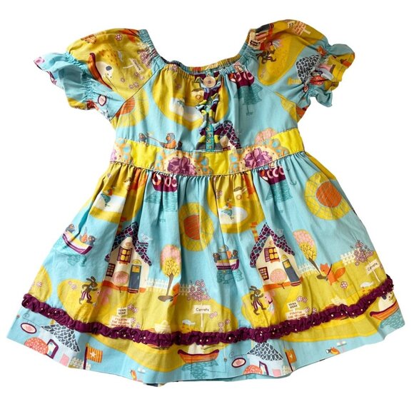 Matilda Jane Paint by Numbers Woodland Creatures Novelty Dress - Size 6 - Picture 1 of 4
